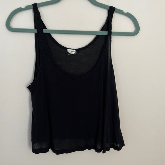 GARAGE l Black Cropped Spaghetti Strap Top - Picture 1 of 3